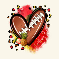 Fruits And Football Heart Premium Hoodie | Teevron