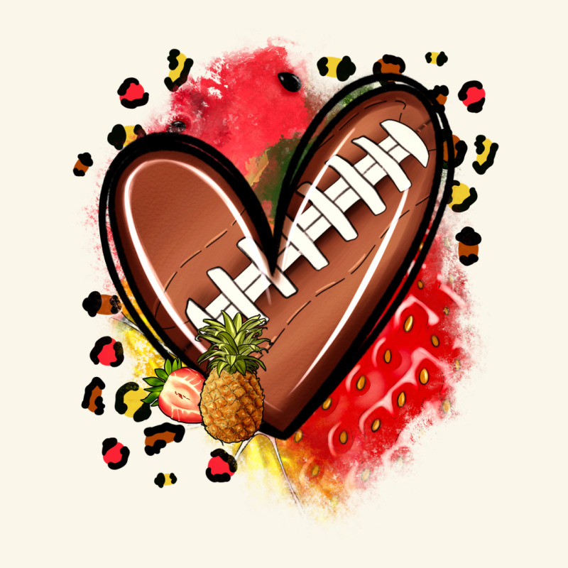 Fruits And Football Heart Premium Hoodie by Zillion Design Studio | Teevron
