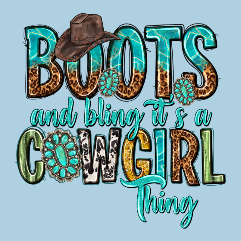 Boots And Bling Its A Cowgirl Thing Premium Hoodie by texasbilliewilder | Teevron
