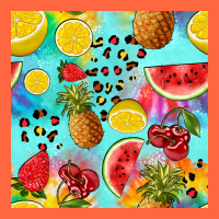 Fruits Tie Dye Seamless Pattern Premium Hoodie | Teevron