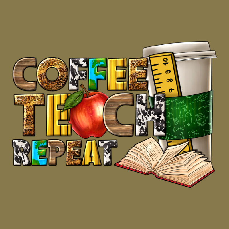 Coffee Teach Repeat Premium Hoodie by texasbilliewilder | Teevron