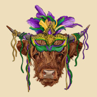 Mardi Gras Mask Highland Cow Premium Hoodie | Teevron