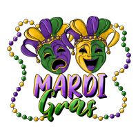 mardi gras mask and beads | Teevron