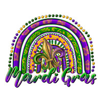 mardi gras rainbow and fleur de lis | Teevron