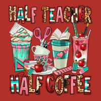 Half Teacher Half Coffee Premium Hoodie | Teevron