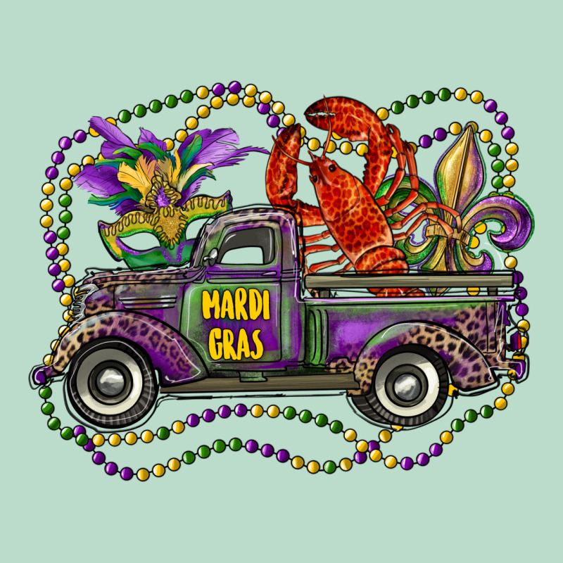 Mardi Gras Truck With Mask Fleur De Lis And Crawfish Premium Hoodie by RanaPortraitStore | Teevron