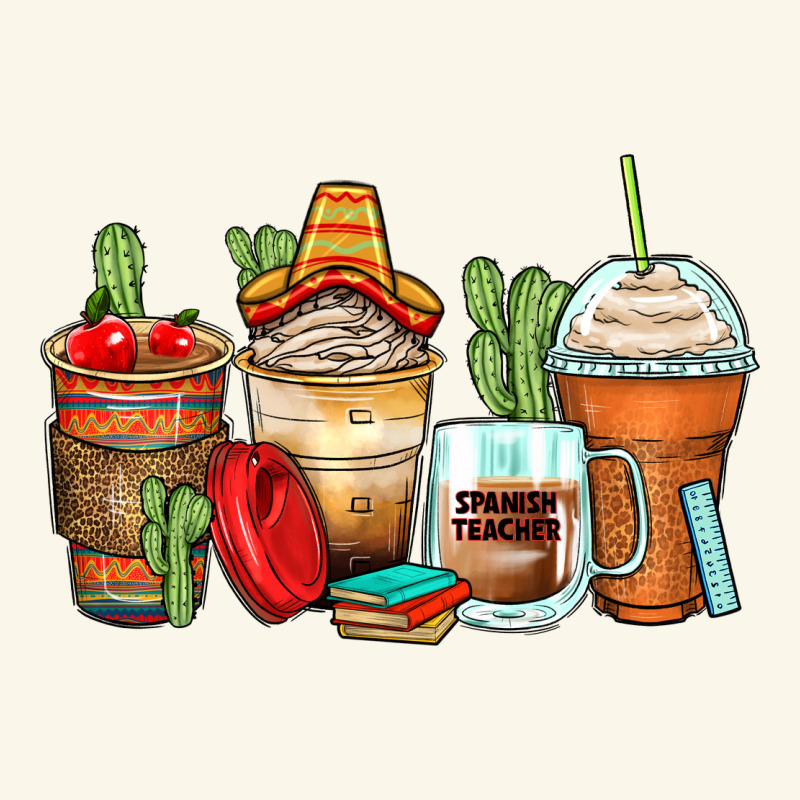 Spanish Teacher Coffee Cups Premium Hoodie by Zillion Design Studio | Teevron
