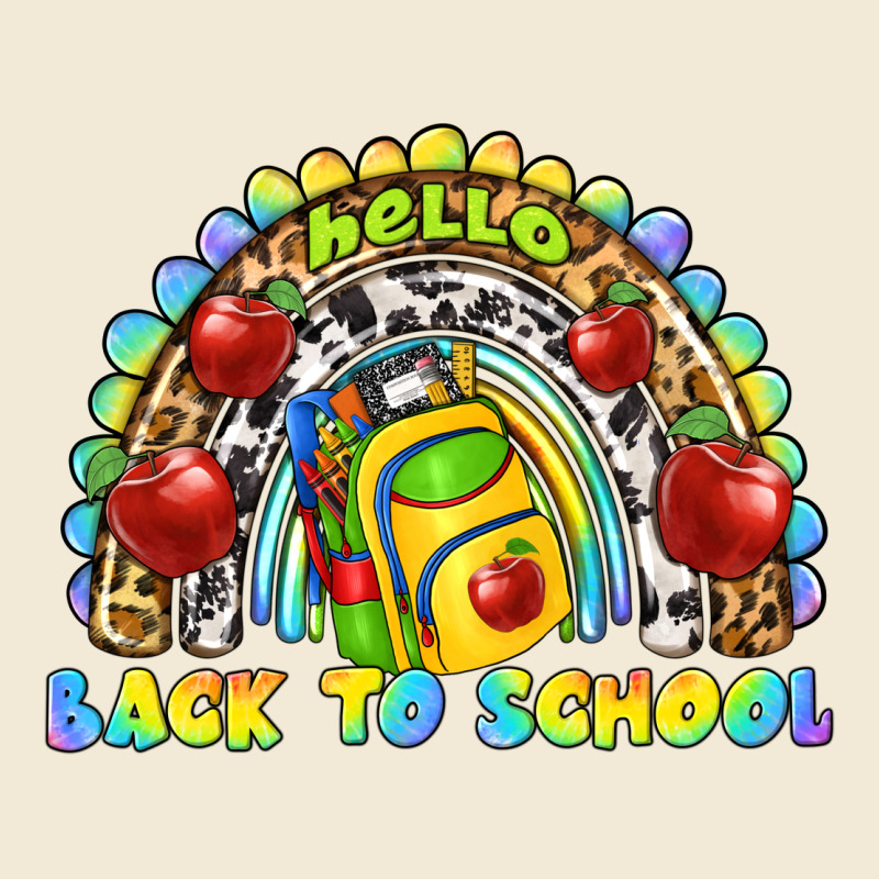 Hello Back To School Rainbow Premium Hoodie by texasbilliewilder | Teevron