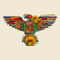 Thunderbird  Wild Soul With Sunflower Serape Aztec Ladies Tee | Teevron