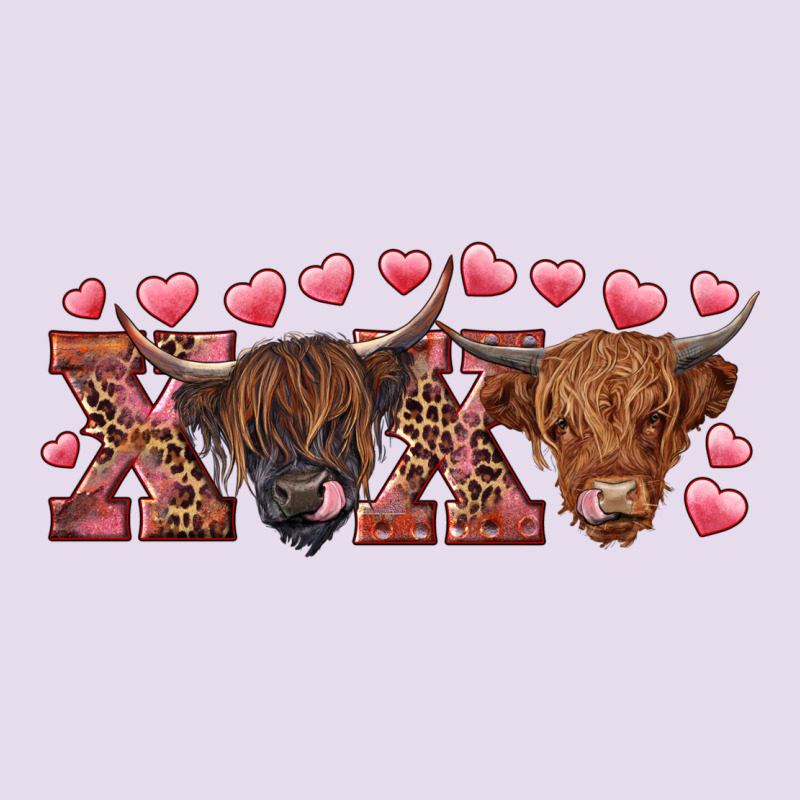 Xoxo Highland Cows Premium Hoodie by RanaPortraitStore | Teevron