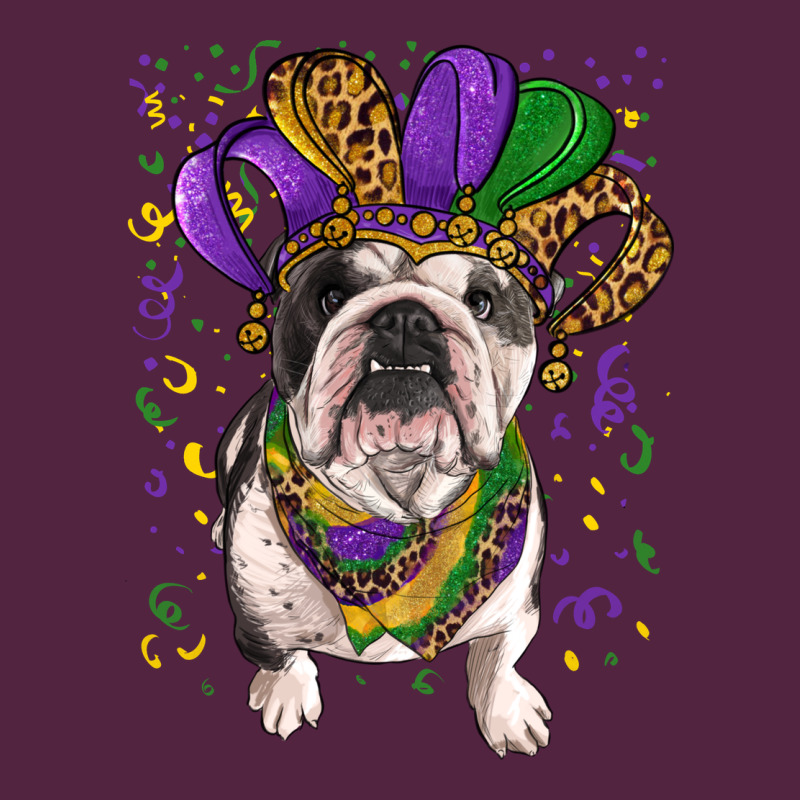 Mardi Gras Hat  English Bulldog Urban Hoodie by RanaPortraitStore | Teevron