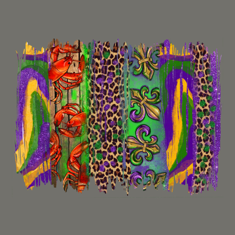 Mardi Gras Brushstroke Premium Hoodie by RanaPortraitStore | Teevron
