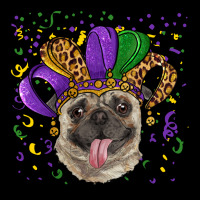 Mardi Gras Hat Pug Urban Hoodie | Teevron
