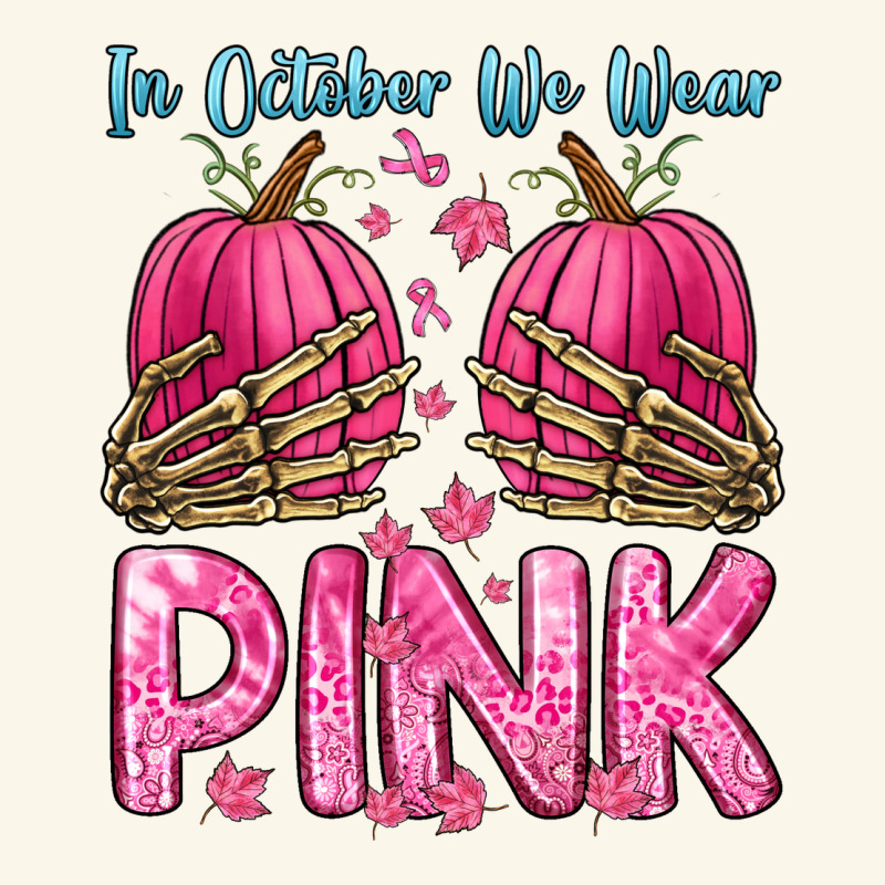 In October We Wear Pink Premium Hoodie by Zillion Design Studio | Teevron