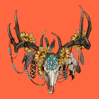 Boho Deer Skull Sunflowers And Gemstone Premium Hoodie | Teevron
