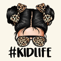 Kid Life Leopard Messy Bun Premium Hoodie | Teevron