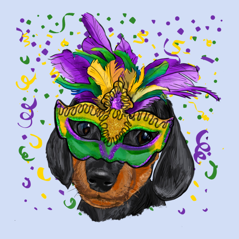Mardi Gras Mask Dachshund Puppy Urban Hoodie by RanaPortraitStore | Teevron