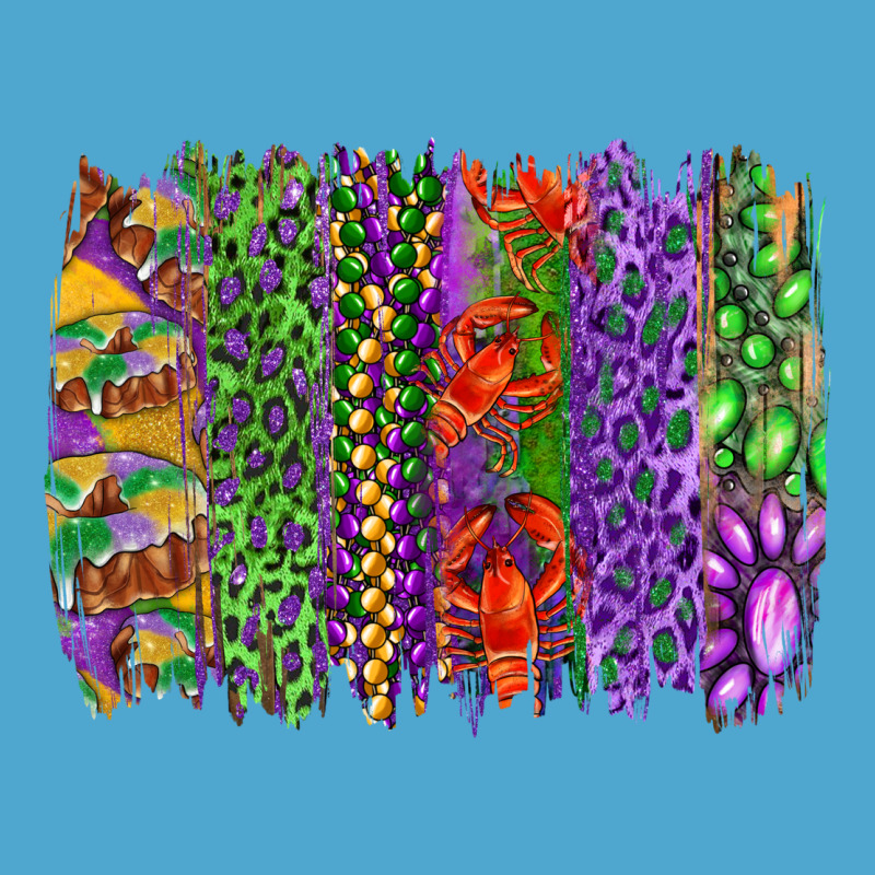 Mardi Gras Brush Strokes King Cake And Craw Fish Premium Hoodie by RanaPortraitStore | Teevron