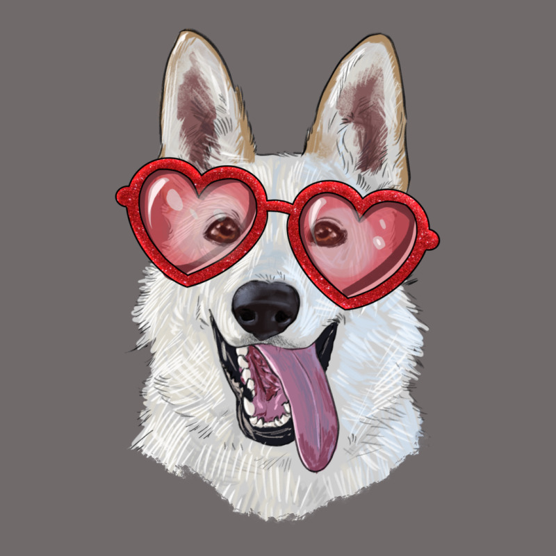 White Shepherd With Love Glasses Urban Hoodie by RanaPortraitStore | Teevron