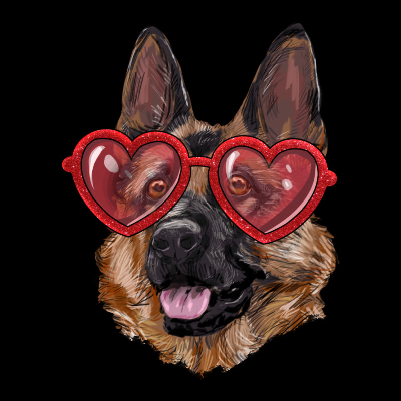 German Shepherd With Love Glasses Urban Hoodie by RanaPortraitStore | Teevron