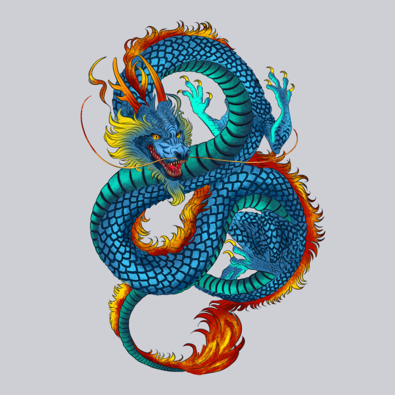 Blue Dragon Urban Hoodie by RanaPortraitStore | Teevron