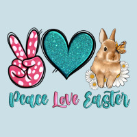 Peace Love Easter With Bunny And Butterfly Ladies Tee | Teevron