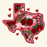 Valentine' S Day Texas Map With Roses Premium Hoodie | Teevron