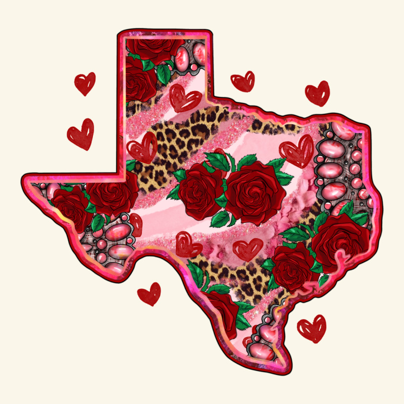 Valentine' S Day Texas Map With Roses Premium Hoodie by RanaPortraitStore | Teevron