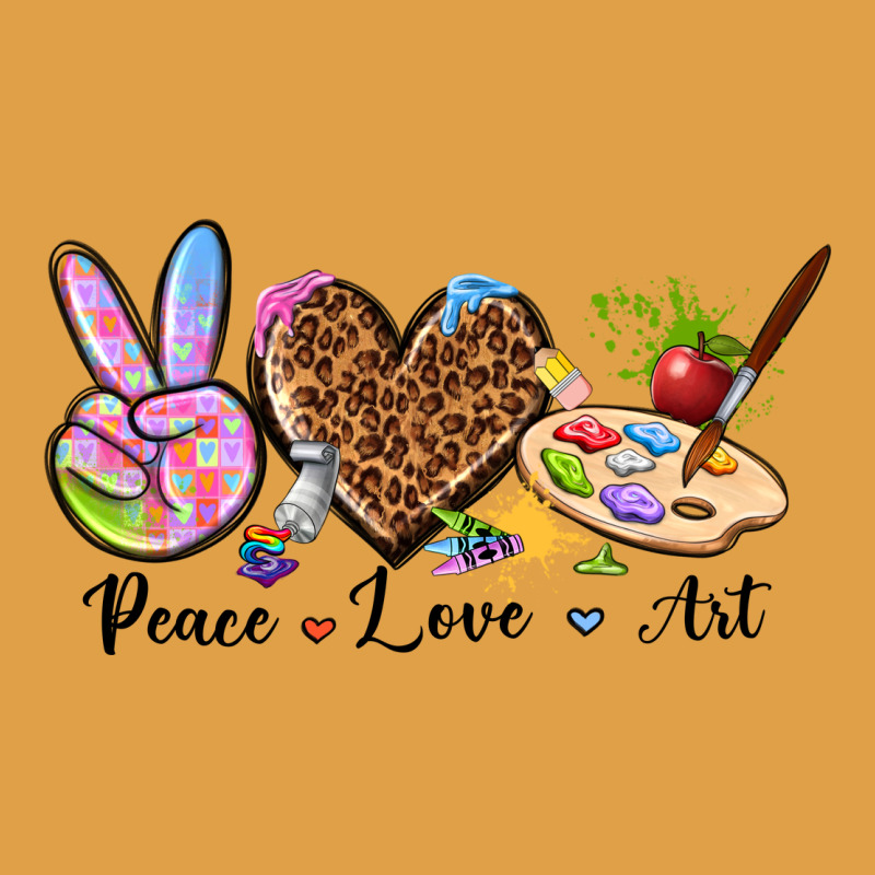 Peace Love Art Premium Hoodie by texasbilliewilder | Teevron