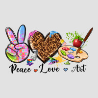 Peace Love Art Premium Hoodie | Teevron