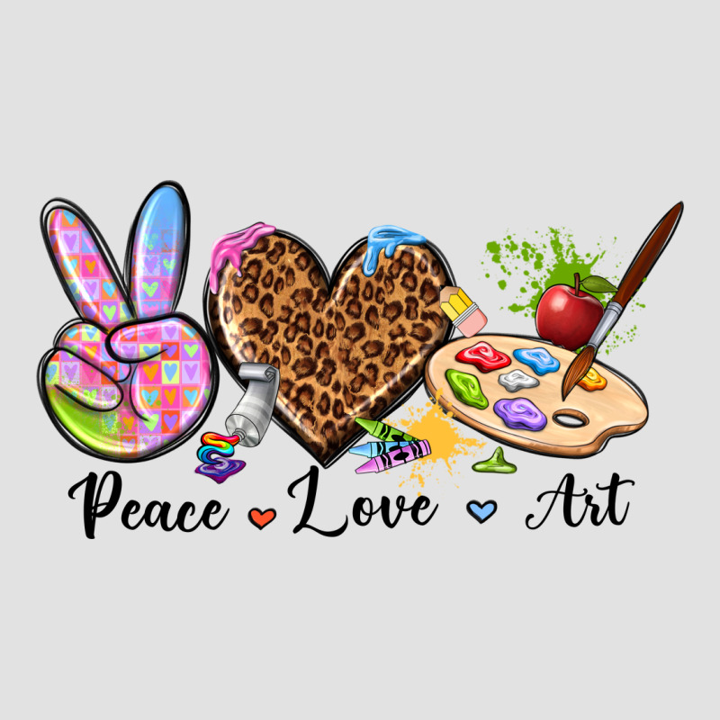 Peace Love Art Premium Hoodie by texasbilliewilder | Teevron