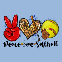 Peace Love Softball Premium Hoodie | Teevron