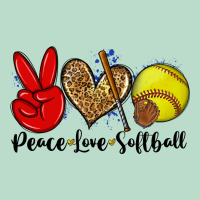 Peace Love Softball Premium Hoodie | Teevron