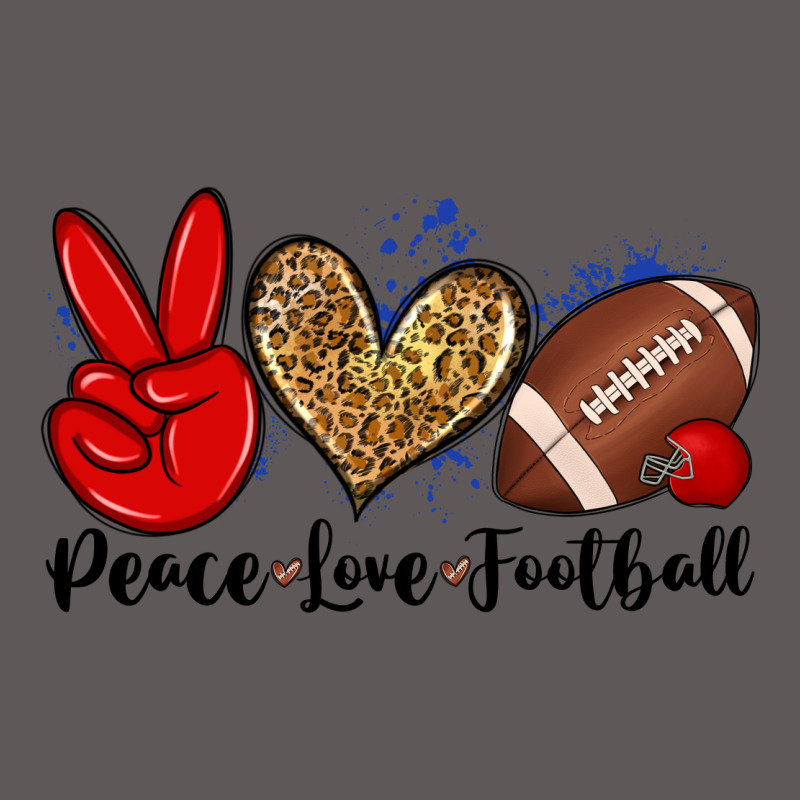 Peace Love Football Premium Hoodie by Zillion Design Studio | Teevron