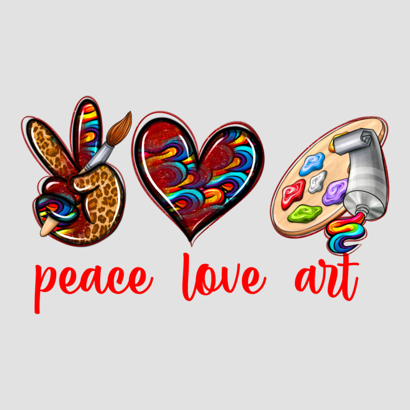 Peace Love Art Premium Hoodie by texasbilliewilder | Teevron