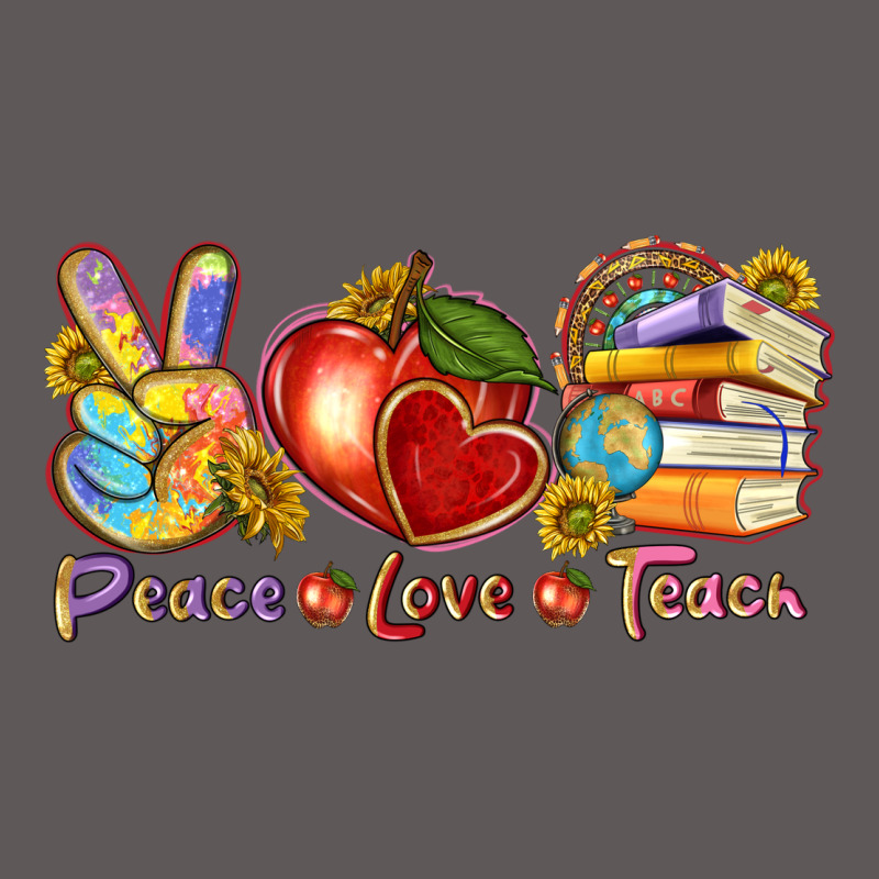 Peace Love Teach Premium Hoodie by texasbilliewilder | Teevron