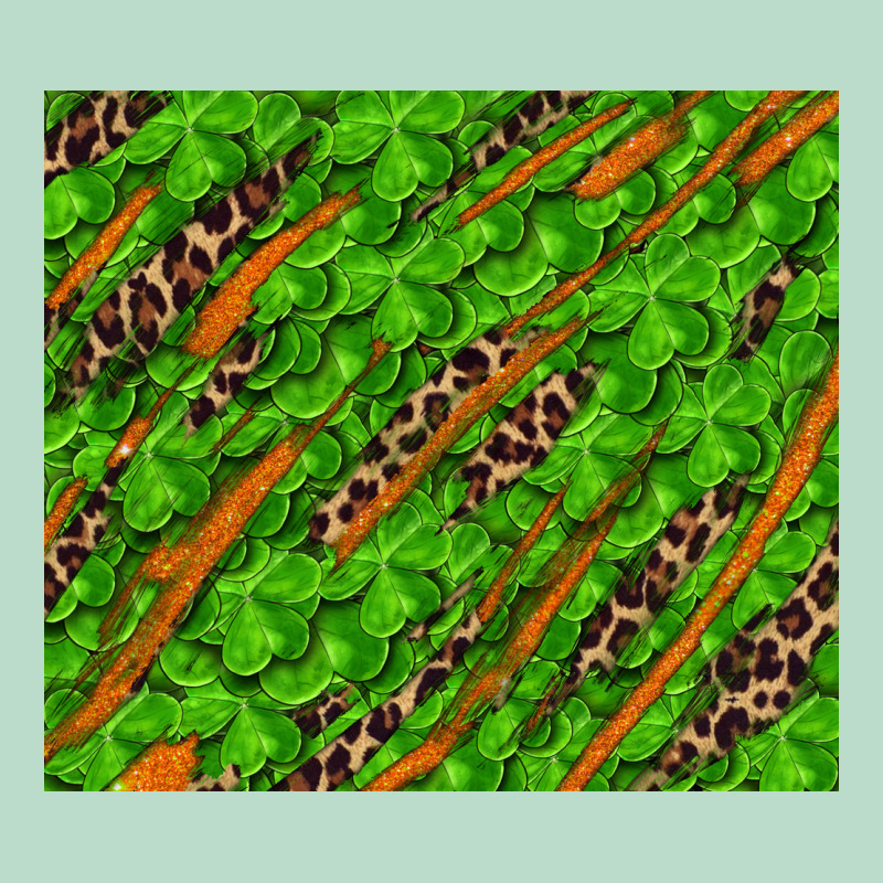 Distressed Shamrock And Leopard Premium Hoodie by RanaPortraitStore | Teevron