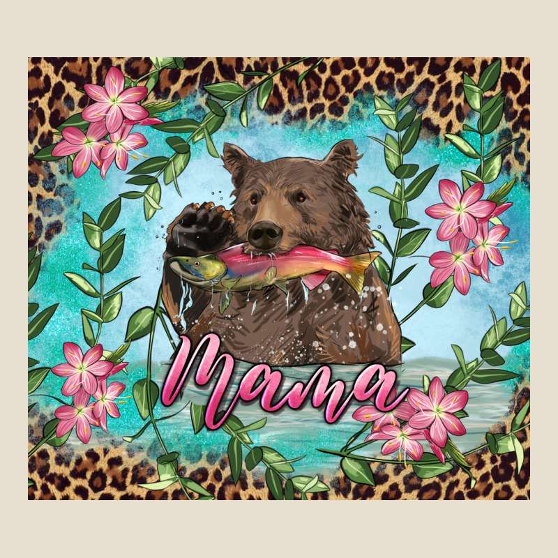 Mama Bear Haunting Fish Floral Tumbler Urban Hoodie by RanaPortraitStore | Teevron