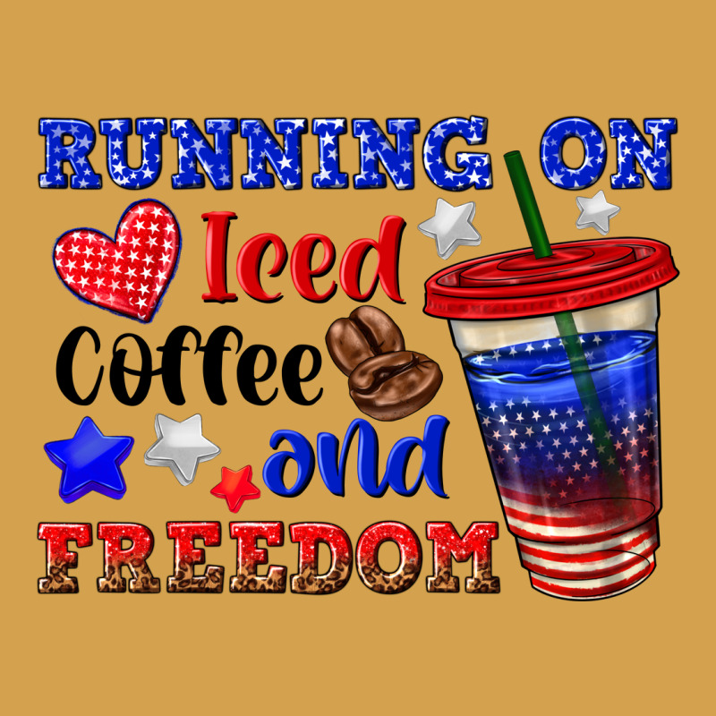 Running On Iced Coffe And Freedom Urban Hoodie by texasbilliewilder | Teevron