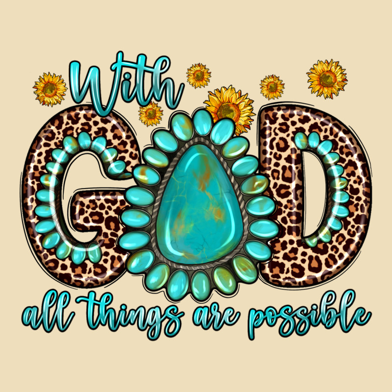 With God All Things Are Possible Gemstone Premium Hoodie by Zillion Design Studio | Teevron