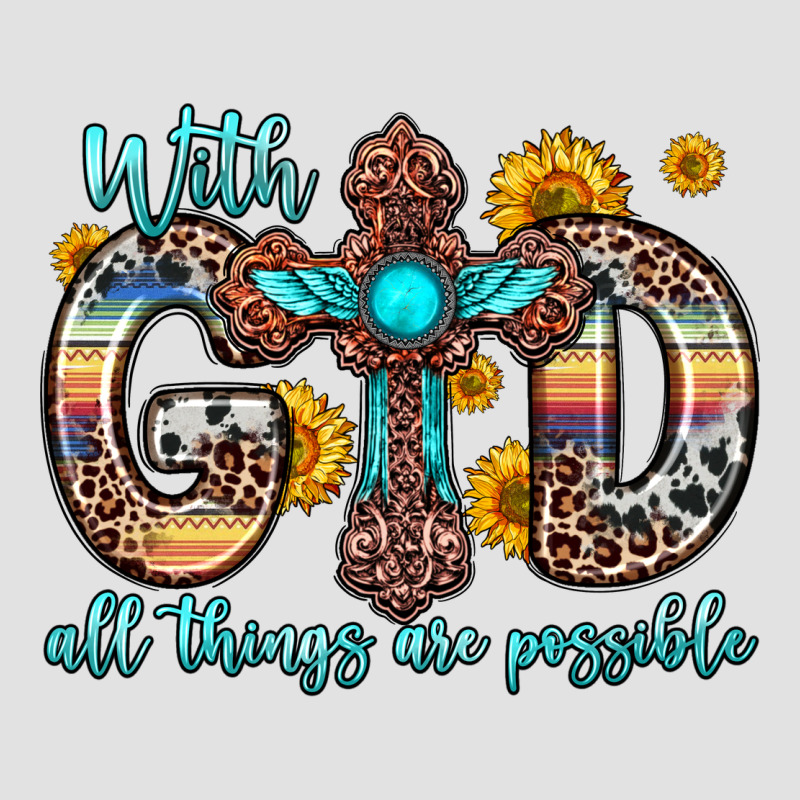 With God All Things Are Possible Cross Premium Hoodie by Zillion Design Studio | Teevron