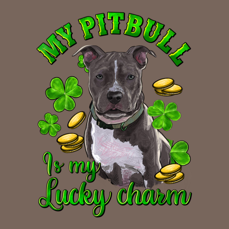 St Patricks Day My Pitbuli My Lucky Charm Premium Hoodie by RanaPortraitStore | Teevron