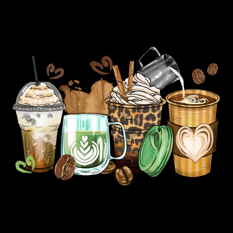 Latte Coffee Cups Urban Hoodie by Zillion Design Studio | Teevron