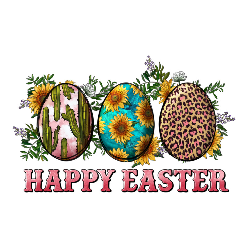 Happy Easter Eggs With Sunflower Leopard And Cactus Premium Hoodie by RanaPortraitStore | Teevron