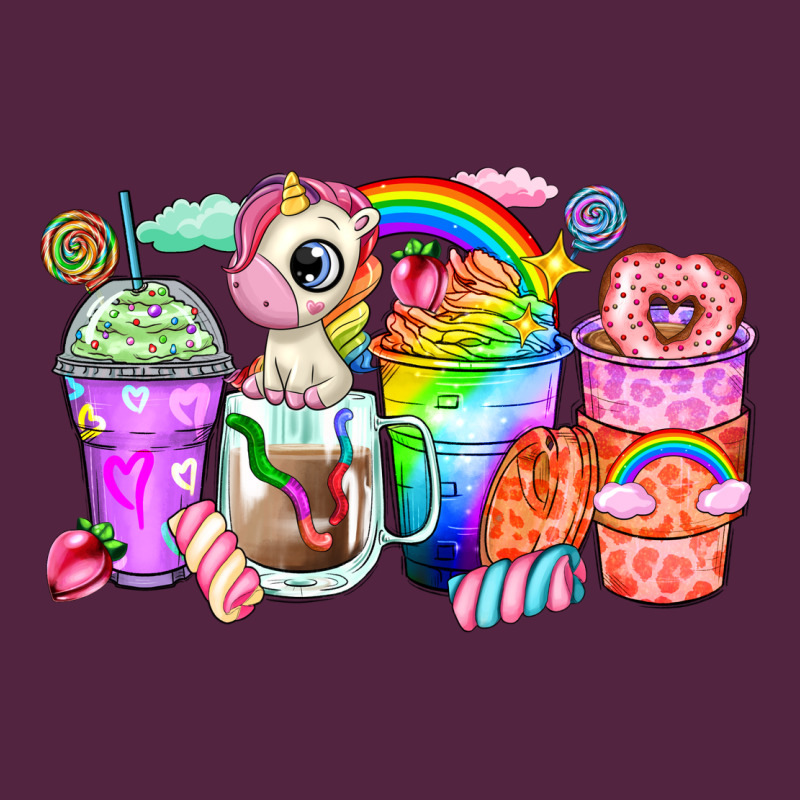 Unicorn Coffee Cups Urban Hoodie by Zillion Design Studio | Teevron