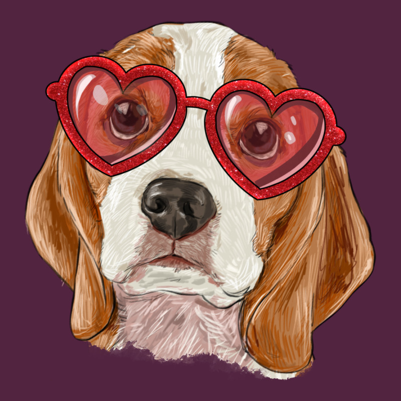 Beagle With Love Glasses Urban Hoodie by RanaPortraitStore | Teevron