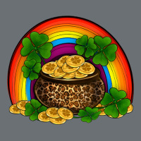 St Patricks Shamrock Gold Leopard Rainbow Premium Hoodie | Teevron
