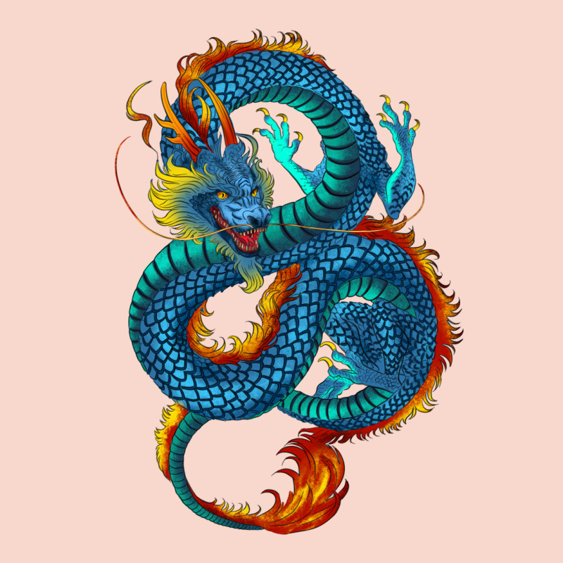 Blue Dragon Urban Hoodie by RanaPortraitStore | Teevron
