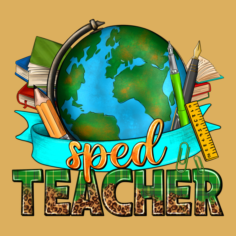 Sped Teacher With Earth Globe Premium Hoodie by texasbilliewilder | Teevron