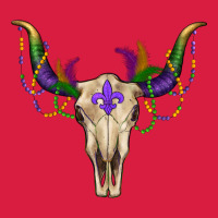 Mardi Gras Bullskull Premium Hoodie | Teevron